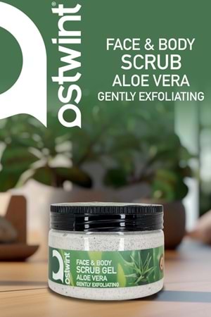 Ostwint Scrub Jel Aloe Vera Özlü Yüz ve Vücut Peelingi 300 ml