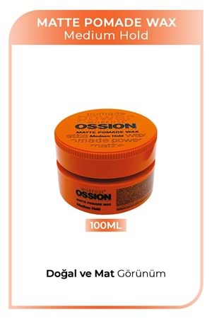 Morfose Ossion Medium Hold Pomade Krem Mat Wax 100 ml