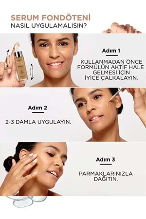 Loreal Paris True Match Hyaluronik Asit Nude Fondöten Serum 1-2 Rosy Light