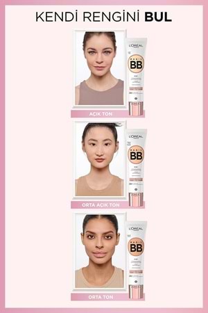 Loreal Paris Magic BB Renkli Nemlendirici Krem - Medium Light