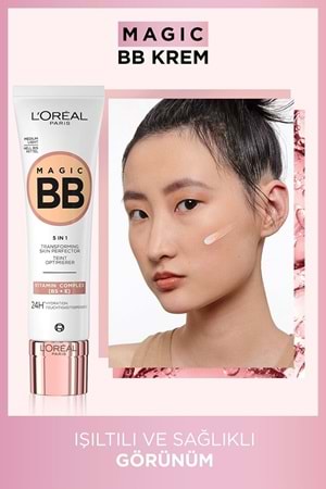 Loreal Paris Magic BB Renkli Nemlendirici Krem - Medium Light