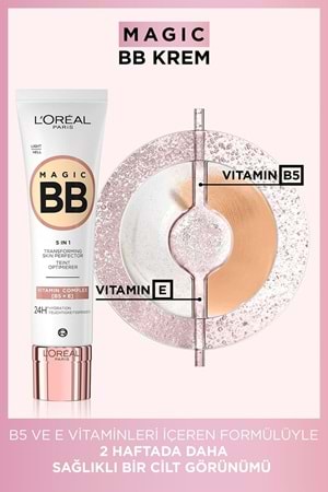 Loreal Paris Magic BB Renkli Nemlendirici Krem - Medium Light