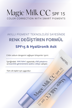 Pastel Magic Milk CC SPF 15 - Cilt Tonu Eşitleyici SPF 15 CC Krem 51 Medium Deep30 ml