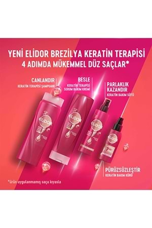 Elidor Brezilya Keratin Terapisi Saç Bakım Şampuanı 400 ml