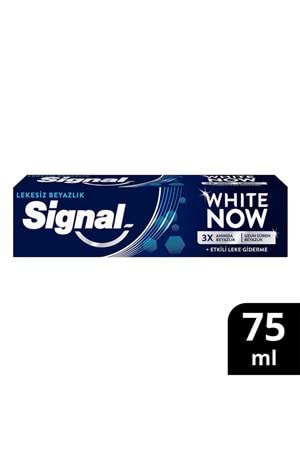 Signal White Now Leke Karşıtı Kahve Ve Sigara Içenler Için Beyazlatıcı Diş Macunu 75 ml