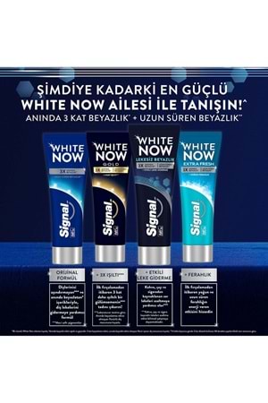 Signal White Now Leke Karşıtı Kahve Ve Sigara Içenler Için Beyazlatıcı Diş Macunu 75 ml
