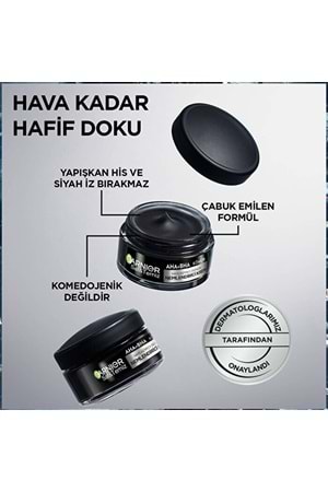 Garnier Saf ve Temiz Kömür Matlaştırıcı Günlük Nemlendirici Krem 50 ml