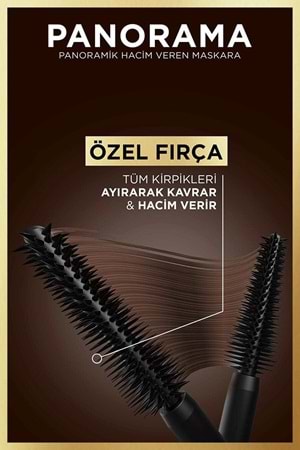 Loreal Paris Panorama Hacim Veren Maskara Kahverengi