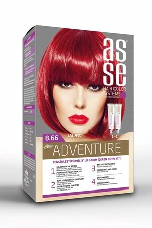 Asse 8.66 Lal Kızıl 50+50ml Set Boya