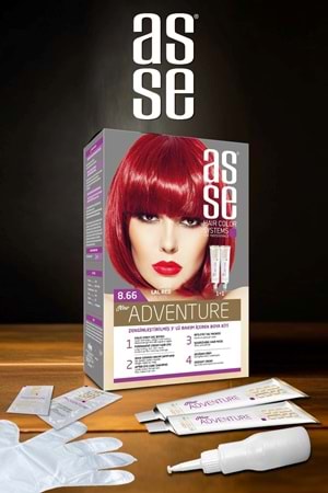Asse 8.66 Lal Kızıl 50+50ml Set Boya