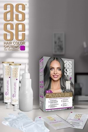 Asse 8.1 Açık Küllü Kumral 50+50ml Set Boya