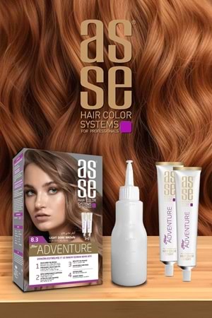 Asse 8.3 Açık Kahve Kumral 50+50ml Set Boya