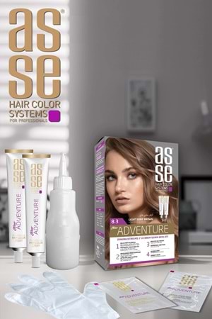 Asse 8.3 Açık Kahve Kumral 50+50ml Set Boya