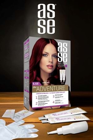 Asse 6.66 Şarap Kızıl 50+50ml Set Boya