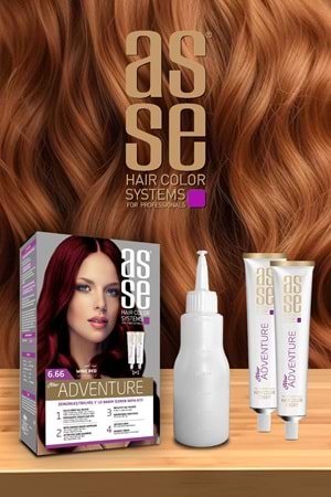 Asse 6.66 Şarap Kızıl 50+50ml Set Boya