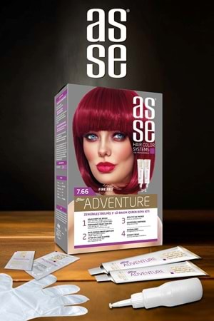 Asse 7.66 Ateş Kızıl 50+50ml Set Boya
