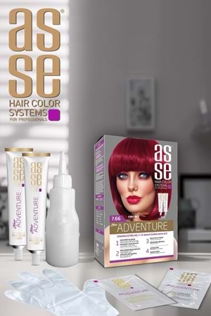 Asse 7.66 Ateş Kızıl 50+50ml Set Boya