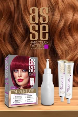Asse 7.66 Ateş Kızıl 50+50ml Set Boya