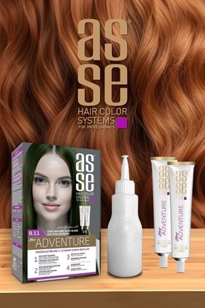 Asse 8.11 Açık Doğal Zeytin Sarı 50+50ml Set Boya