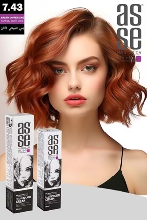 Asse 7.43 Kumral Bakır Dore - 60ml Tüp Boya