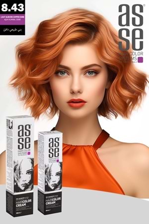 Asse 8.43 Açık Kumral Bakır Dore - 60ml Tüp Boya