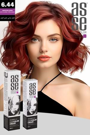 Asse 6.44 Koyu Kumral Yoğun Bakır - 60ml Tüp Boya