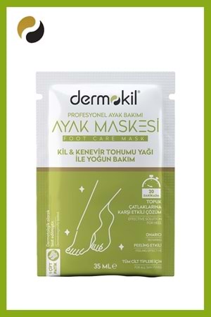 Dermokil Kil & Kenevir Yağlı Ayak Maskesi 35 ml.