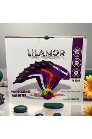 Lilamor Turbo Profesyonel Fön Makinesi Buz Mavisi TR-2002 - Powered by POWERTECH