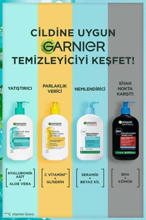 Garnier Hyaluronik Aloe Nemlendiren ve Yatıştıran Temizleyici 250 ML