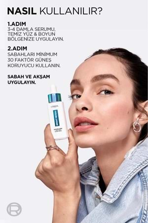 Loreal Paris Bright Reveal Sivilce, Güneş, Yaşlanma Lekelerinde Etkili Koyu Leke Karşıtı Serum 10% Niasinamid