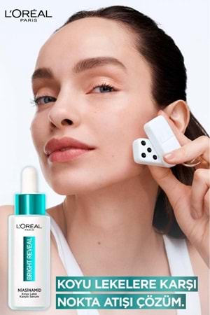 Loreal Paris Bright Reveal Sivilce, Güneş, Yaşlanma Lekelerinde Etkili Koyu Leke Karşıtı Serum 10% Niasinamid