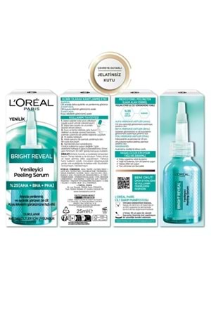 Loreal Paris Bright Reveal Koyu Lekelere Karşı Hızlı Etkili Yenileyici Peeling Serum 25% [AHA + BHA + PHA] 25ml