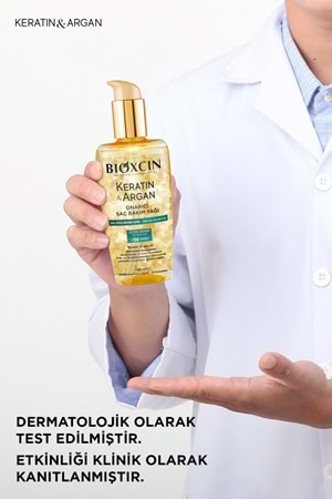 Bioxcin Keratin & Argan Onarıcı Saç Bakım Yağı 150 ml Yıpranmış ve Hasar Görmüş Saçlar