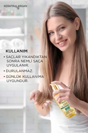 Bioxcin Keratin & Argan Onarıcı Saç Bakım Yağı 150 ml Yıpranmış ve Hasar Görmüş Saçlar