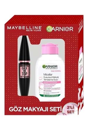 Maybelline New York Over The Top Maskara Dipten Uca Etkili Garnier Micellar Makyaj Temizleme Suyu 100 ml