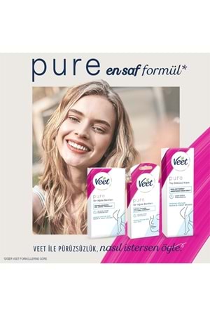 Veet Pure Hipoalerjenik Sir Ağda Bandı Bacak&Vücut Bölgesi Hassas Ciltler Süper Fırsat 40lı
