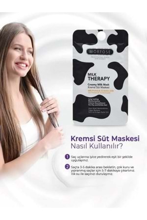 Morfose Milk Therapy Kremsi Süt Saç Maskesi 25 ml