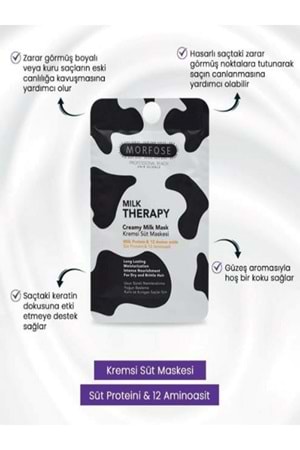 Morfose Milk Therapy Kremsi Süt Saç Maskesi 25 ml