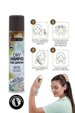 Morfose Kuru Şampuan Kahve Renkli Saçlar 200 ml