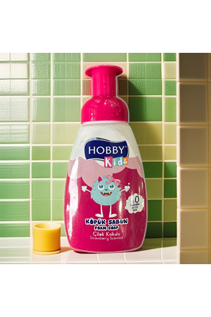 Hobby Kids Çocuklar İçin Köpük Sabun Çilek Kokulu 200 ml.