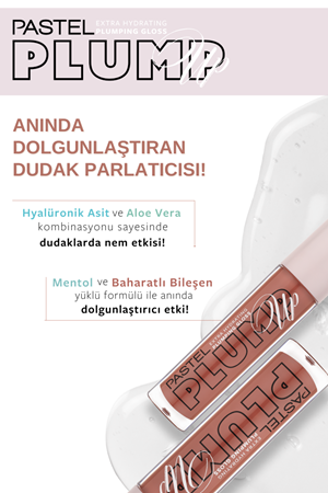 Pastel Plump Up Extra Hydrating Plumping Gloss - Dolgunlaştıran Dudak Parlatıcısı 205 Just Natural
