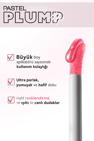 Pastel Plump Up Extra Hydrating Plumping Gloss - Dolgunlaştıran Dudak Parlatıcısı 206 Chic