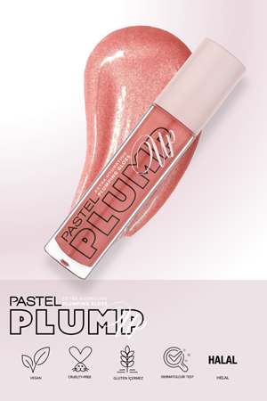 Pastel Plump Up Extra Hydrating Plumping Gloss - Dolgunlaştıran Dudak Parlatıcısı 208 Shimmer Nude