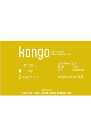 Pines Micro Roastery - Kongo Buchiro Filtre Çekirdek Kahve