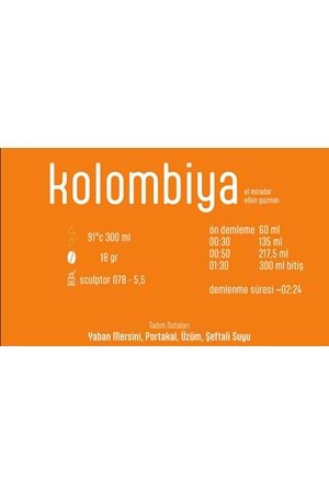 Pines Micro Roastery - Kolombiya El Mirador Filtre Çekirdek Kahve