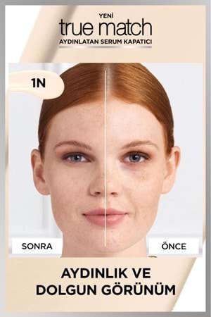 Loreal Paris True Match Aydınlatan Serum Kapatıcı - 1n 11 ml