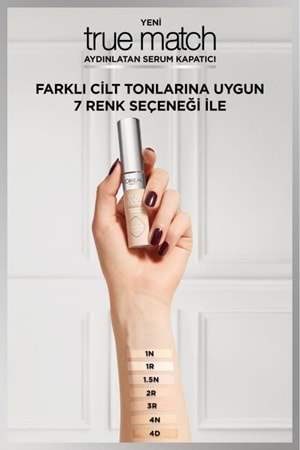 Loreal Paris True Match Aydınlatan Serum Kapatıcı - 1r 11 ml
