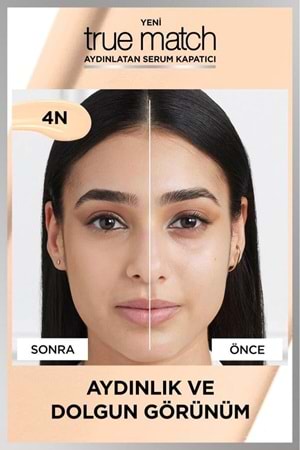 Loreal Paris True Match Aydınlatan Serum Kapatıcı - 4n 11 ml