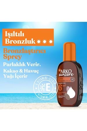 Arko Suncare Spf6 Bronzlaştırıcı Güneş Yağı Sprey 220 ml
