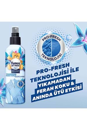 Yumoş Jet Fresh Giysi Spreyi Lilyum 200 ml